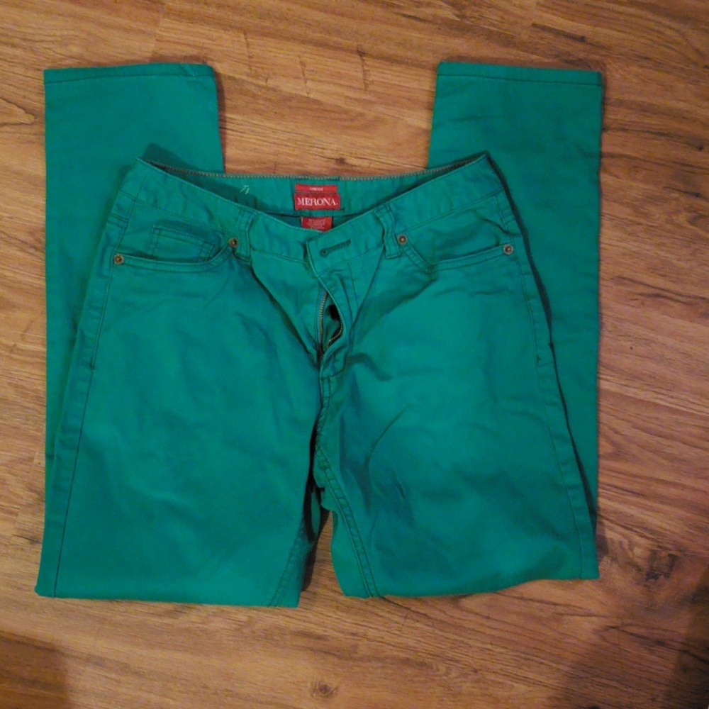 merona teal straight leg